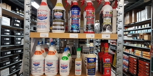 A photo of some sample lubricants.